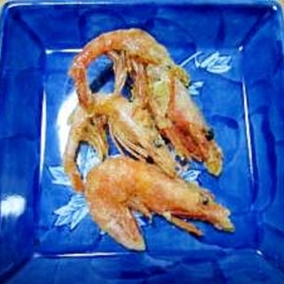 カルシウムたっぷり甘エビのから揚げ